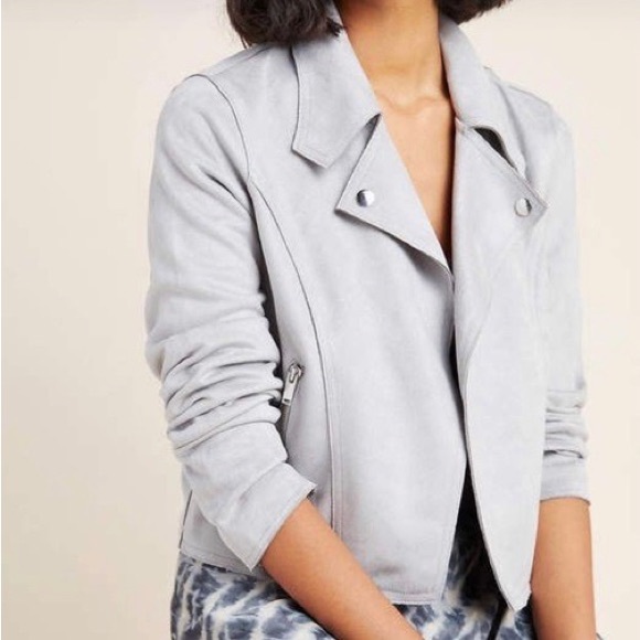 NWT Anthropologie Leza Suede Moto Jacket - Picture 1 of 2